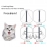 Security Lock Flap Door for Dog Cats Kitten ABS Plastic Small Pet Gate Door Kit Cat Dogs Flap Doors