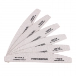 10pcs Wood Sandpaper Nail File 180/240 Professional Emery Board Manicure Buffer Grey Boat Double-sided Wooden Pedicure Buffers